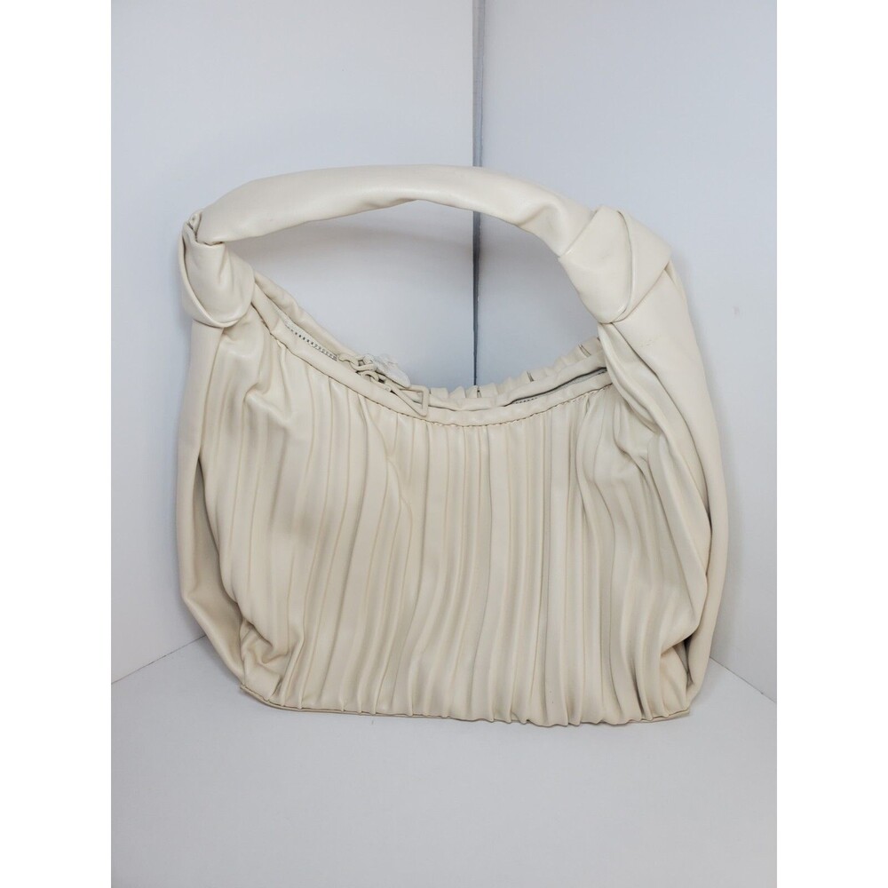 Mango MNG Textured Soft Cream Off White Hand Bag Purse NWOT